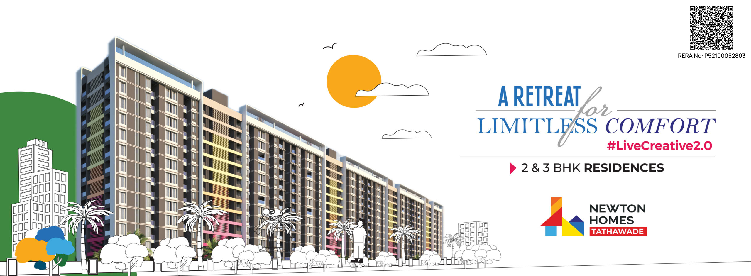 Newton Homes, 2 & 3 BHK Homes - Tathwade