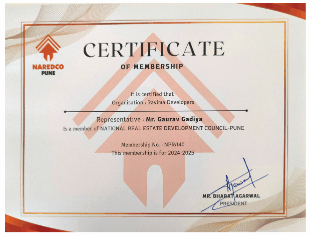 Gem Certificate - National Real Estate Council, Pune